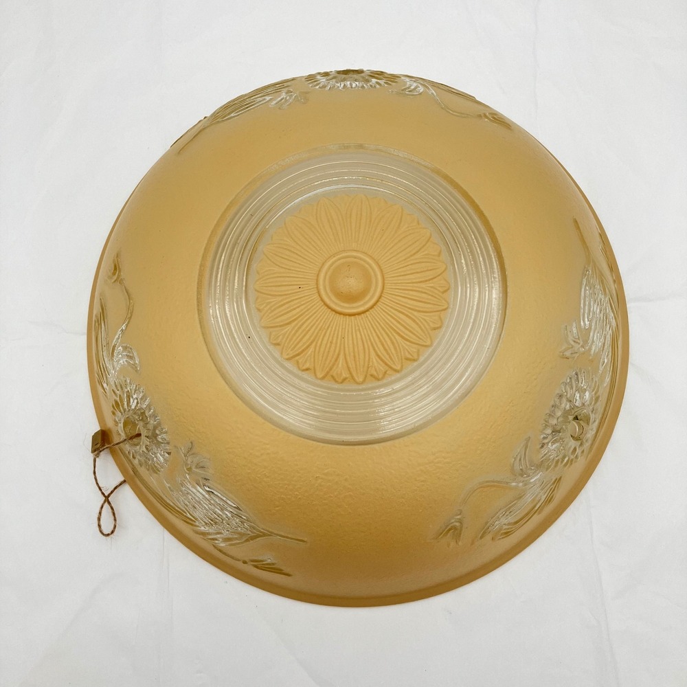 Vintage Light Cover 10" Cottagecore Floral Glass Lamp Replacement Globe